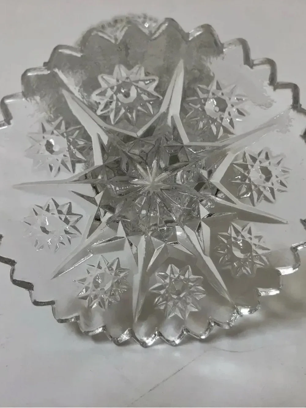 Crystal Cut Glass Decorative Vase - Clear